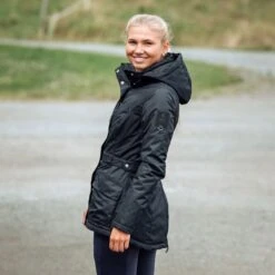 Horze Women's Jadine Winter Jacket - Black 11 Horze Women's Jadine Winter Jacket - Black -Equestrian Supplies 452201 800 800