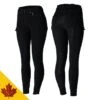 Horze Women's Limited Edition Ivy Full Seat Cargo Breeches - Black -Equestrian Supplies 452371 800 800