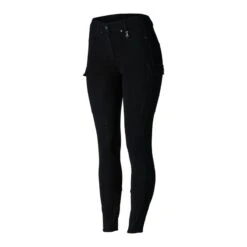 Horze Women's Limited Edition Ivy Full Seat Cargo Breeches - Black -Equestrian Supplies 452375 800 800