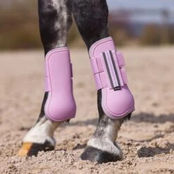 Horze Adepto Tendon Boots - Dawn Pink -Equestrian Supplies 454640 800 800