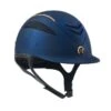 One K Defender Rose Gold Stripe Helmet - Navy Matte Rose Gold Stripe -Equestrian Supplies 457627 800 800