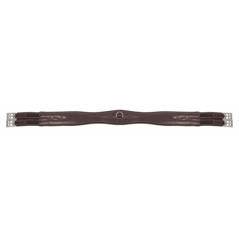 Shires Salisbury Atherstone Leather Girth - Dark Havana 3 Shires Salisbury Atherstone Leather Girth - Dark Havana