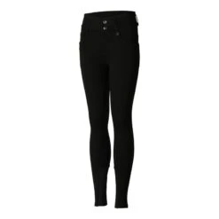 Horze Kids' Tara High Waist Full Seat Breeches - Black 9 Horze Kids' Tara High Waist Full Seat Breeches - Black -Equestrian Supplies 476308 800 800