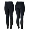 Horze Women's Gwen Full Seat Leggings W/Mesh - Dark Blue -Equestrian Supplies 476390 800 800