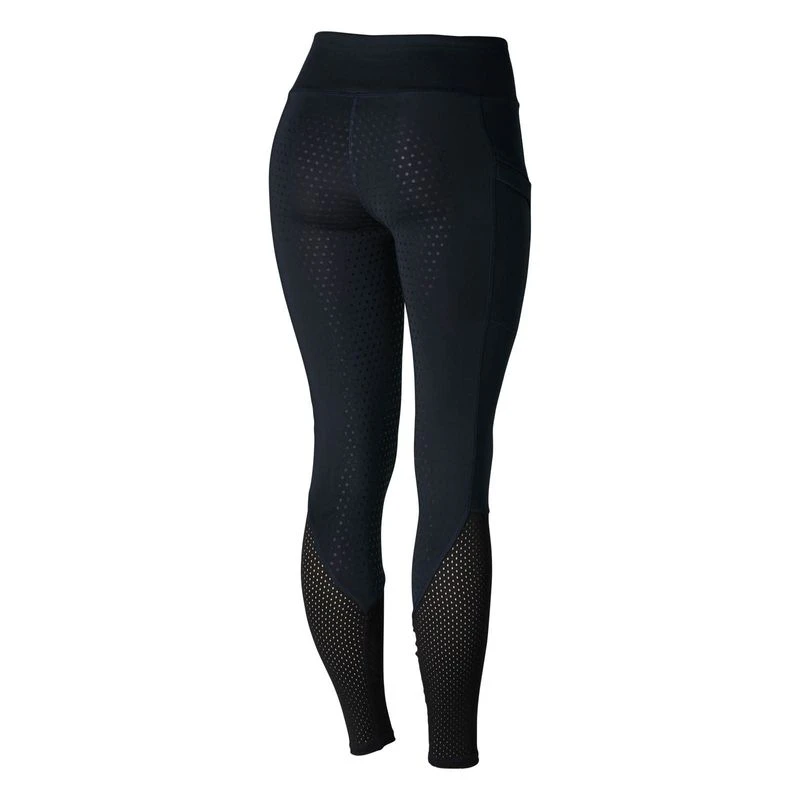 Horze Women's Gwen Full Seat Leggings W/Mesh - Dark Blue 7 Horze Women's Gwen Full Seat Leggings W/Mesh - Dark Blue - Image 5