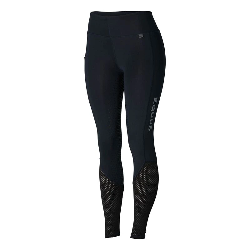 Horze Women's Gwen Full Seat Leggings W/Mesh - Dark Blue 8 Horze Women's Gwen Full Seat Leggings W/Mesh - Dark Blue - Image 6