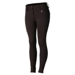 Horze Women's Rhea Full Seat Thermo Breeches W/Back Pockets - After Dark Brown 15 Horze Women's Rhea Full Seat Thermo Breeches W/Back Pockets - After Dark Brown -Equestrian Supplies 477158 800 800