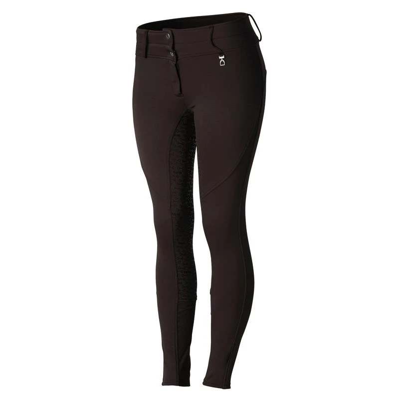 Horze Women's Rhea Full Seat Thermo Breeches W/Back Pockets - After Dark Brown 9 Horze Women's Rhea Full Seat Thermo Breeches W/Back Pockets - After Dark Brown - Image 7