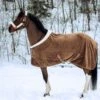 Horze Lincoln Fleece Blanket W/Padded Collar - Dark Brown -Equestrian Supplies 477770 800 800