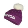 Horze Kids' Terry Reflective Knitted Hat - Arty Purple -Equestrian Supplies 479239 800 800
