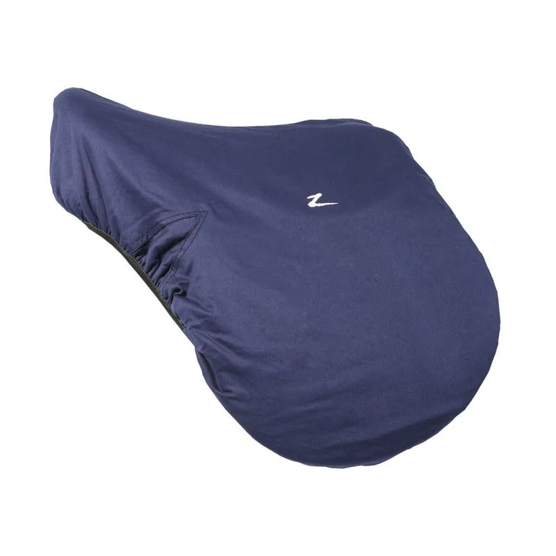 Horze Cotton Saddle Cover - Peacoat Dark Blue 3 Horze Cotton Saddle Cover - Peacoat Dark Blue