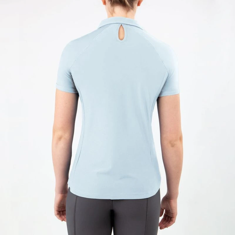 Irideon Women's Air-Tech Polo Shirt - Energy Blue 6 Irideon Women's Air-Tech Polo Shirt - Energy Blue - Image 4