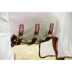 Amigo Bug Buster Vamoose W/No Fly Zone - Silver/Burgundy/White -Equestrian Supplies 485095 800 800