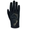 Roeckl Kids' Tryon Gloves - Black/Gold -Equestrian Supplies 492725 800 800
