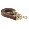 Perri's 1" Leather Lead W/Chain - Havana/Brass -Equestrian Supplies 500350 800 800