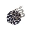 Perri's 1/2" Cotton MulitColor Lead W/Chain - Navy/Grey -Equestrian Supplies 500576 800 800