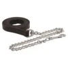 Perri's 1" Premium Leather Lead W/Chain - Black/Stainless -Equestrian Supplies 502874 800 800