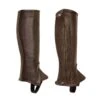Perri's Professional Calfskin Zipper Half Chaps - Brown 2 Perri's Professional Calfskin Zipper Half Chaps - Brown -Equestrian Supplies 502879 800 800
