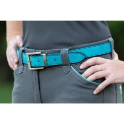 Perri's 2-in-1 Leather Suede Reversible Belt - Havana/Turquoise -Equestrian Supplies 502948 800 800