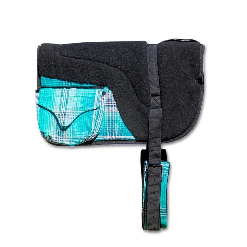 Kensington Fleece Bareback Pad W/Pockets - Atlantis 3 Kensington Fleece Bareback Pad W/Pockets - Atlantis