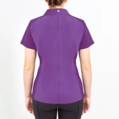 Irideon Women's Luna Coolstretch Polo - Purple Hibiscus 6 Irideon Women's Luna Coolstretch Polo - Purple Hibiscus -Equestrian Supplies 516461 800 800