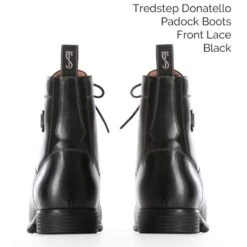 Tredstep Donatello Lace Paddock Boot - Black 8 Tredstep Donatello Lace Paddock Boot - Black -Equestrian Supplies 517135 800 800