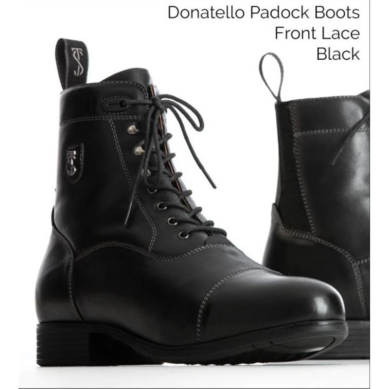 Tredstep Donatello Lace Paddock Boot - Black 6 Tredstep Donatello Lace Paddock Boot - Black - Image 4