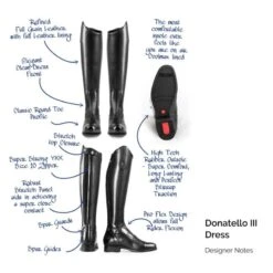 Tredstep Donatello III Field Boot - Black 17 Tredstep Donatello III Field Boot - Black -Equestrian Supplies 524641 800 800