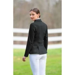 Ovation Women's Elegance Dressage Short Tail Coat - Black 5 Ovation Women's Elegance Dressage Short Tail Coat - Black -Equestrian Supplies 529691 800 800