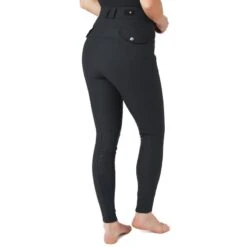 Horze Women's Andrea Slimming Knee Patch Breeches - Dark Navy 9 Horze Women's Andrea Slimming Knee Patch Breeches - Dark Navy -Equestrian Supplies 530102 800 800