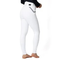 Horze Women's Della Full Seat Breeches - White -Equestrian Supplies 530198 800 800