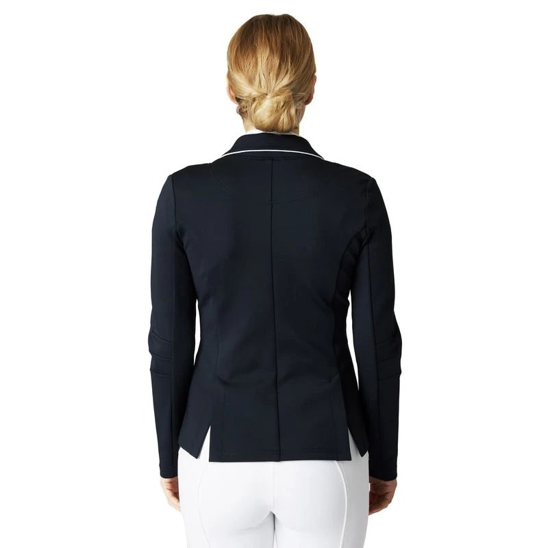 Horze Women's Martina Show Coat - Dark Navy/White 4 Horze Women's Martina Show Coat - Dark Navy/White - Image 2