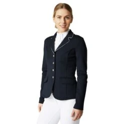 Horze Women's Martina Show Coat - Dark Navy/White 10 Horze Women's Martina Show Coat - Dark Navy/White -Equestrian Supplies 532885 800 800