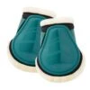 Horze Caliber Faux Fur Fetlock Boots - Storm Green -Equestrian Supplies 533307 800 800