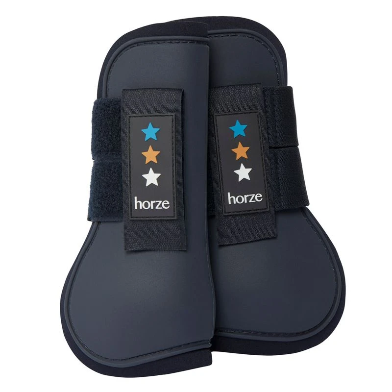 Horze Alex Pony Neoprene-Lined Tendon Boots - Dark Navy 3 Horze Alex Pony Neoprene-Lined Tendon Boots - Dark Navy