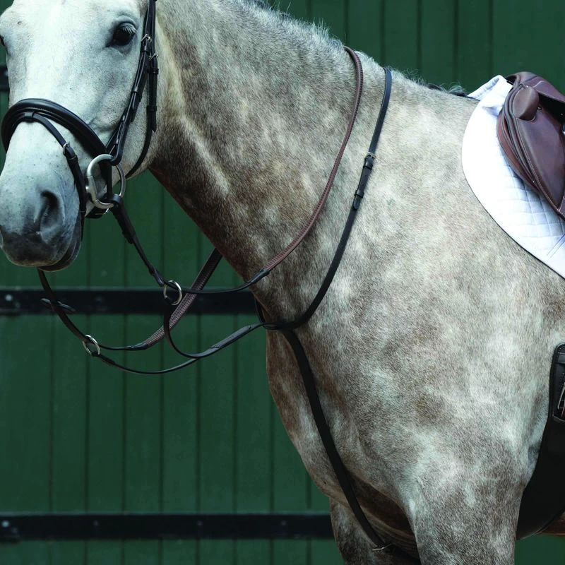 Collegiate Essential Plain Flat Running Martingale - Brown 3 Collegiate Essential Plain Flat Running Martingale - Brown