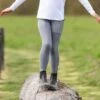 Irideon Kids' Radiant Half Seat Utility Tights - Dove Grey -Equestrian Supplies 540124 800 800