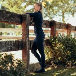 Horze Women's Nadia 4-Pocket Full Seat Tights - Dark Navy -Equestrian Supplies 541476 800 800