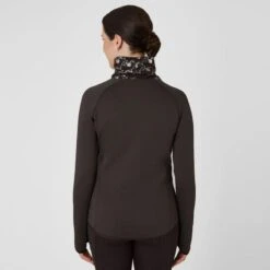 Horze Women's Kaitlin Turtleneck Sweater W/ Flower Design - After Dark Brown 10 Horze Women's Kaitlin Turtleneck Sweater W/ Flower Design - After Dark Brown -Equestrian Supplies 544262 800 800