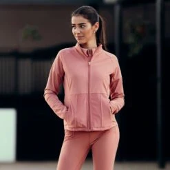 Horze Women's Ciandra UV Pro Technical Training Jacket - Light Mahogany -Equestrian Supplies 544340 800 800