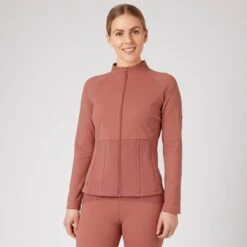 Horze Women's Ciandra UV Pro Technical Training Jacket - Light Mahogany -Equestrian Supplies 544342 800 800