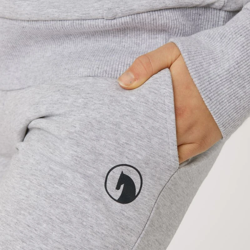 Horze Kids' Emmie Organic Cotton Full Seat Tights - Ash Gray 4 Horze Kids' Emmie Organic Cotton Full Seat Tights - Ash Gray - Image 2