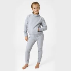 Horze Kids' Emmie Organic Cotton Full Seat Tights - Ash Gray 8 Horze Kids' Emmie Organic Cotton Full Seat Tights - Ash Gray -Equestrian Supplies 545137 800 800