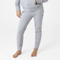 Horze Kids' Emmie Organic Cotton Full Seat Tights - Ash Gray 9 Horze Kids' Emmie Organic Cotton Full Seat Tights - Ash Gray -Equestrian Supplies 545138 800 800