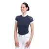 Cavalliera Women's Contessa Short Sleeve Show Shirt - Navy Blue -Equestrian Supplies 558710 800 800