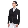 Cavalliera Women's Prima Show Jacket - Black/Grey 2 Cavalliera Women's Prima Show Jacket - Black/Grey -Equestrian Supplies 558773 800 800