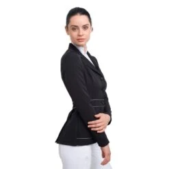 Cavalliera Women's Prima Show Jacket - Black/Grey 9 Cavalliera Women's Prima Show Jacket - Black/Grey -Equestrian Supplies 558775 800 800