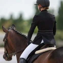 Cavalliera Women's Prima Show Jacket - Black/Grey 11 Cavalliera Women's Prima Show Jacket - Black/Grey -Equestrian Supplies 558777 800 800