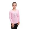 Cavalliera Kids' Jumping Star Long Sleeve Cotton Top - Rose -Equestrian Supplies 559163 800 800