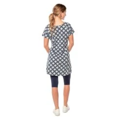 EQL Women's Everyday Tunic Dress - Indigo Tiles 8 EQL Women's Everyday Tunic Dress - Indigo Tiles -Equestrian Supplies 566142 800 800